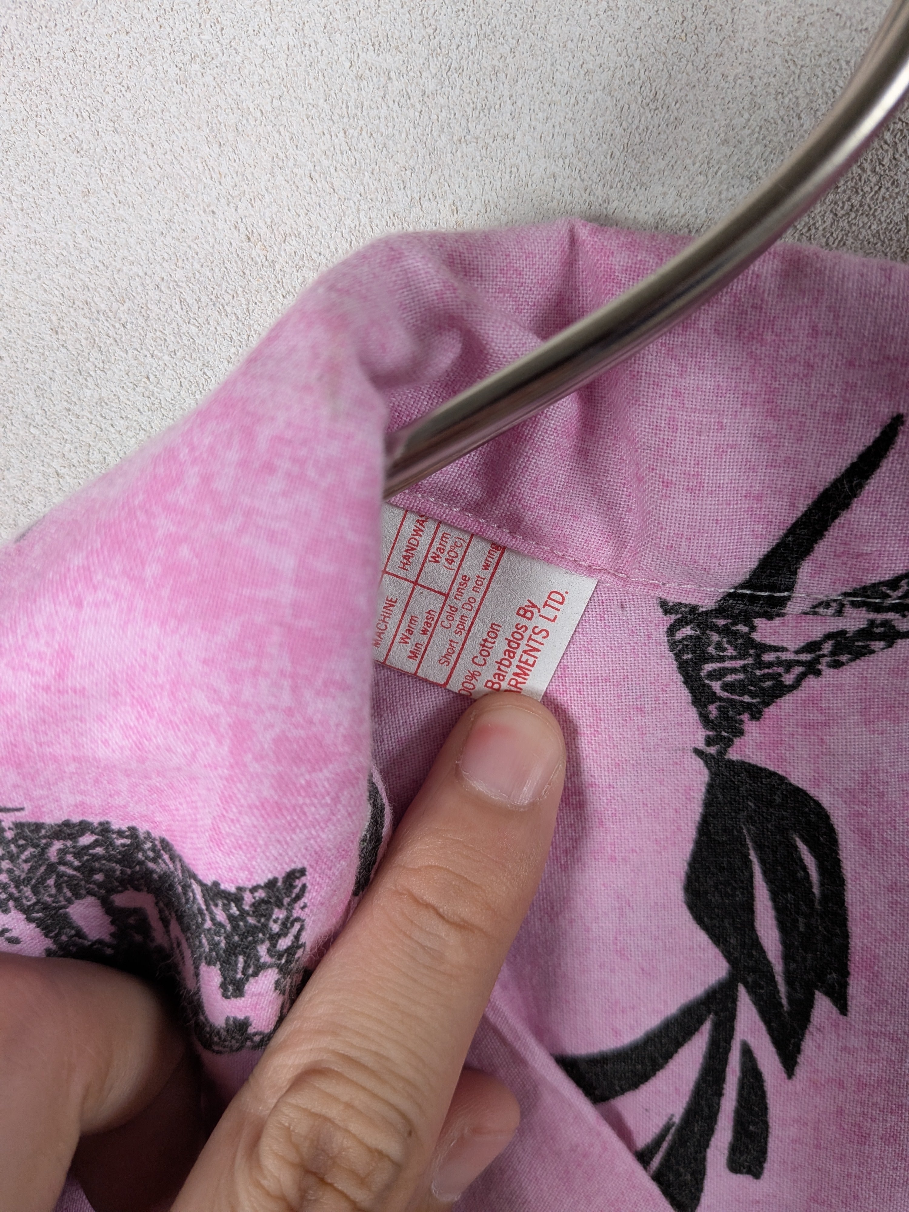 [GENTLY] Pink Aloha Shirts S/S [USED]