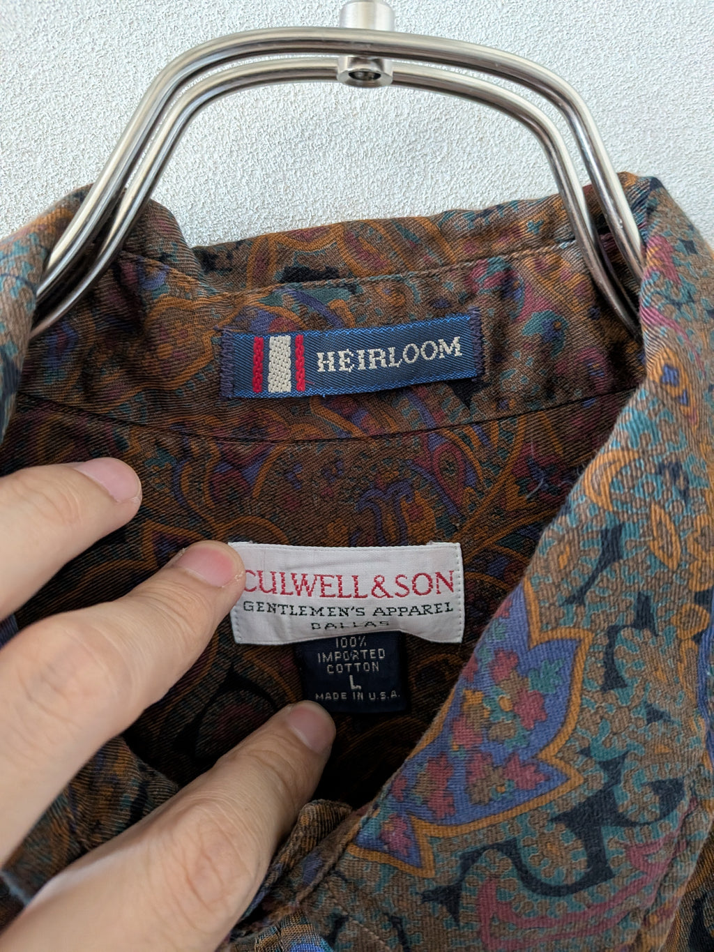 [CULWEL & SON]Patterned Shirts L/S [USED]